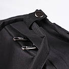 Молодіжна сумка-рюкзак чорний 15 л, фото 6
