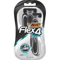 BIC бритви одноразовi FLEX4 3шт