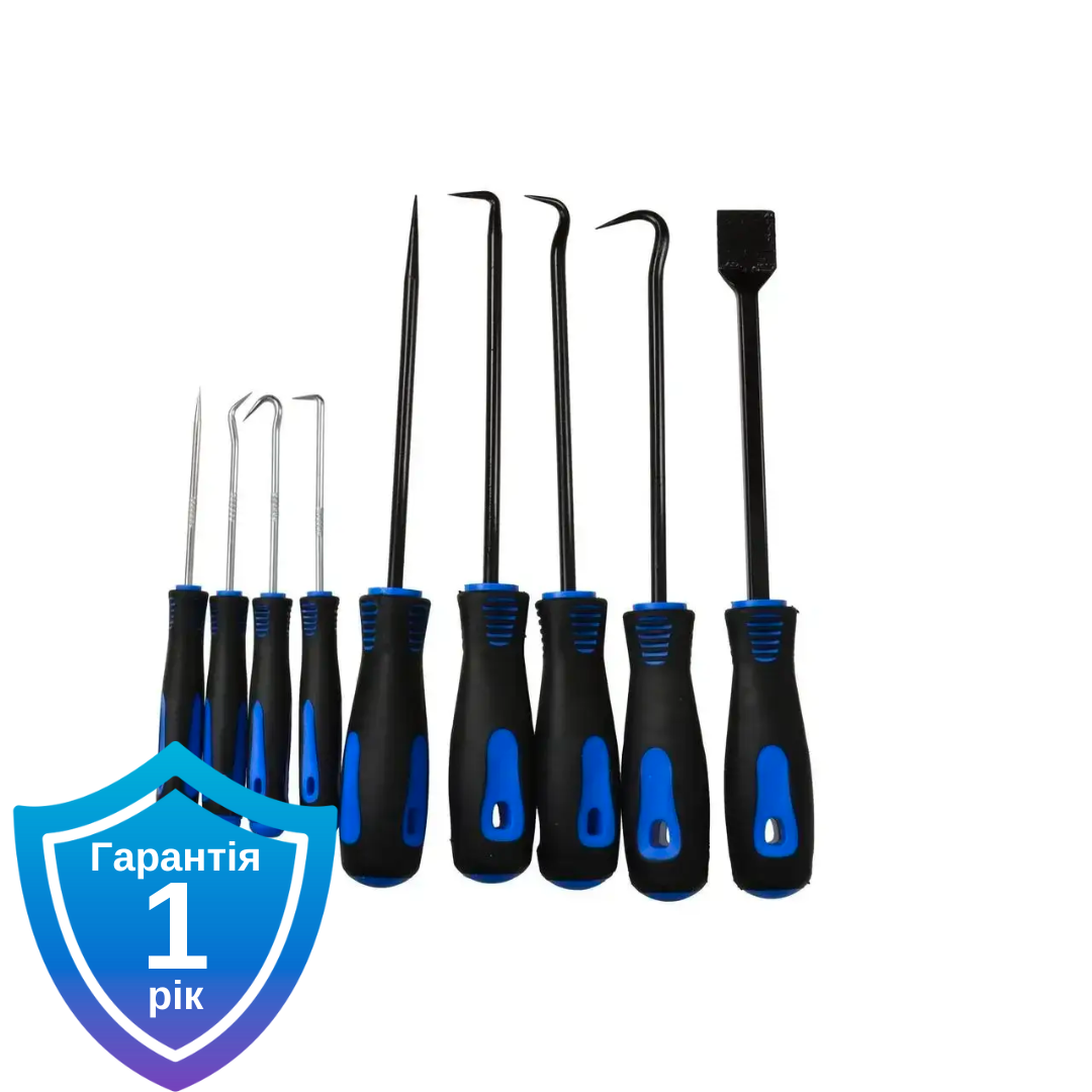 Інструменти для демонтажу ущільнювальних кілець та сальників GEKO G02708 9 шт, фото 1