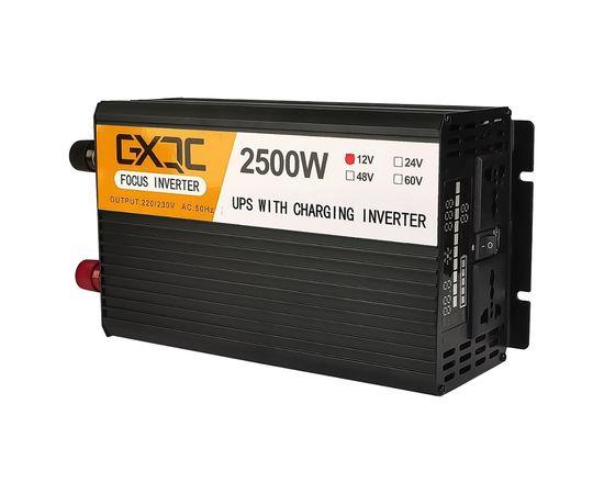 Інвертор GXQC SFX-1000W | 2500W DC 12V - AC 220V з функцією заряджання акумулятора