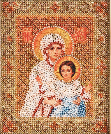 Схема для вишивки бісером "Богородиця"