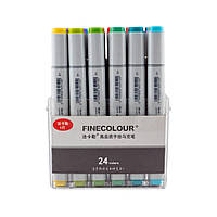 Набор маркеров FINECOLOUR Sketchmarker, 24 цвета