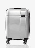 Велика дорожня валіза поліпропілен світло-сіра (100/110 л) Арт.H8018 silver (L) V&V travel Китай —