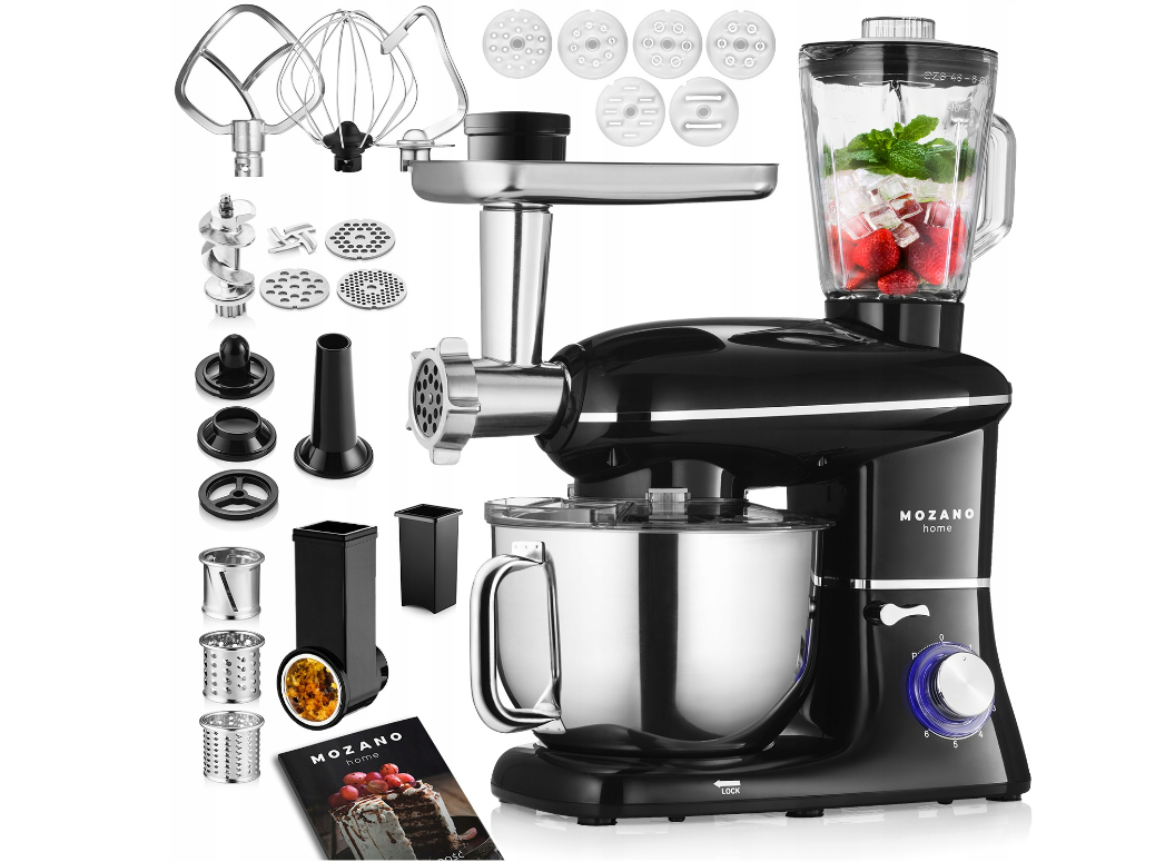 Кухонний комбайн Mozano 5в1 Kitchen Assistent 2300 Вт + насадка для виготвлення пасти, фото 1