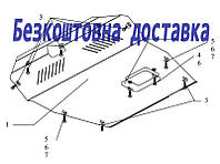 Захист двигуна Hyundai Santa Fe (2001-2006) (Захист двигуна Хандай Сантафе) Кольчуга