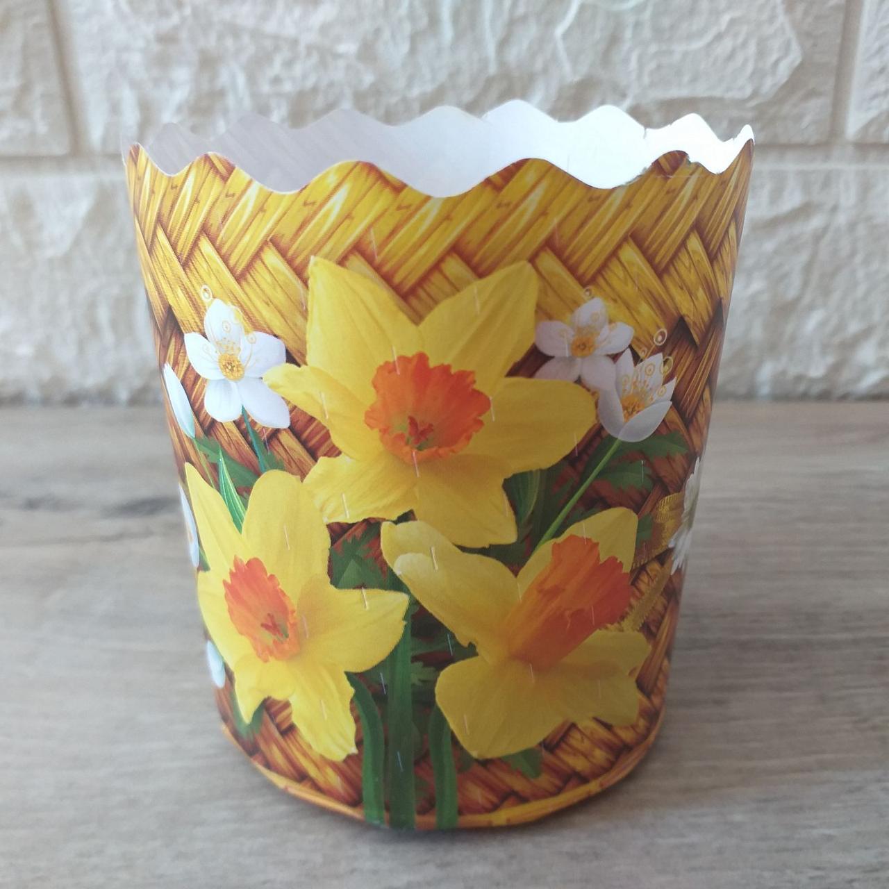 Форма для випікання базового куліча 80*70 мм 130 г 42 шт/1уп Форми для пасок (KG-10452), фото 1