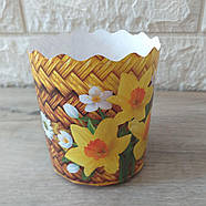 Форма для випікання базового куліча 80*70 мм 130 г 42 шт/1уп Форми для пасок (KG-10452), фото 3