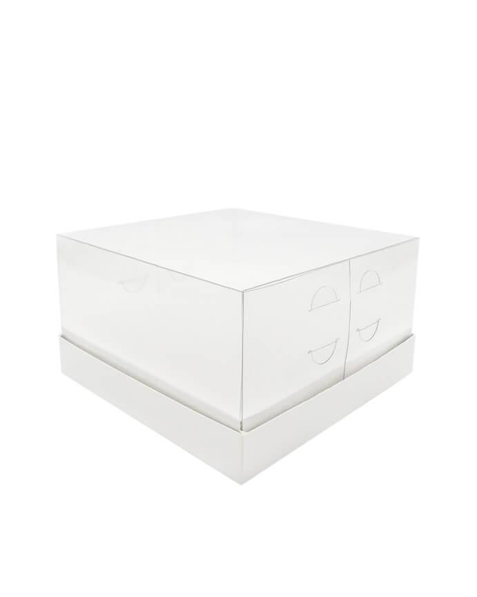 Коробка для бенто торта эклеров кондитерских изделий с пластиковой крышкой 180х180х100 - фото 9 - id-p1927098695
