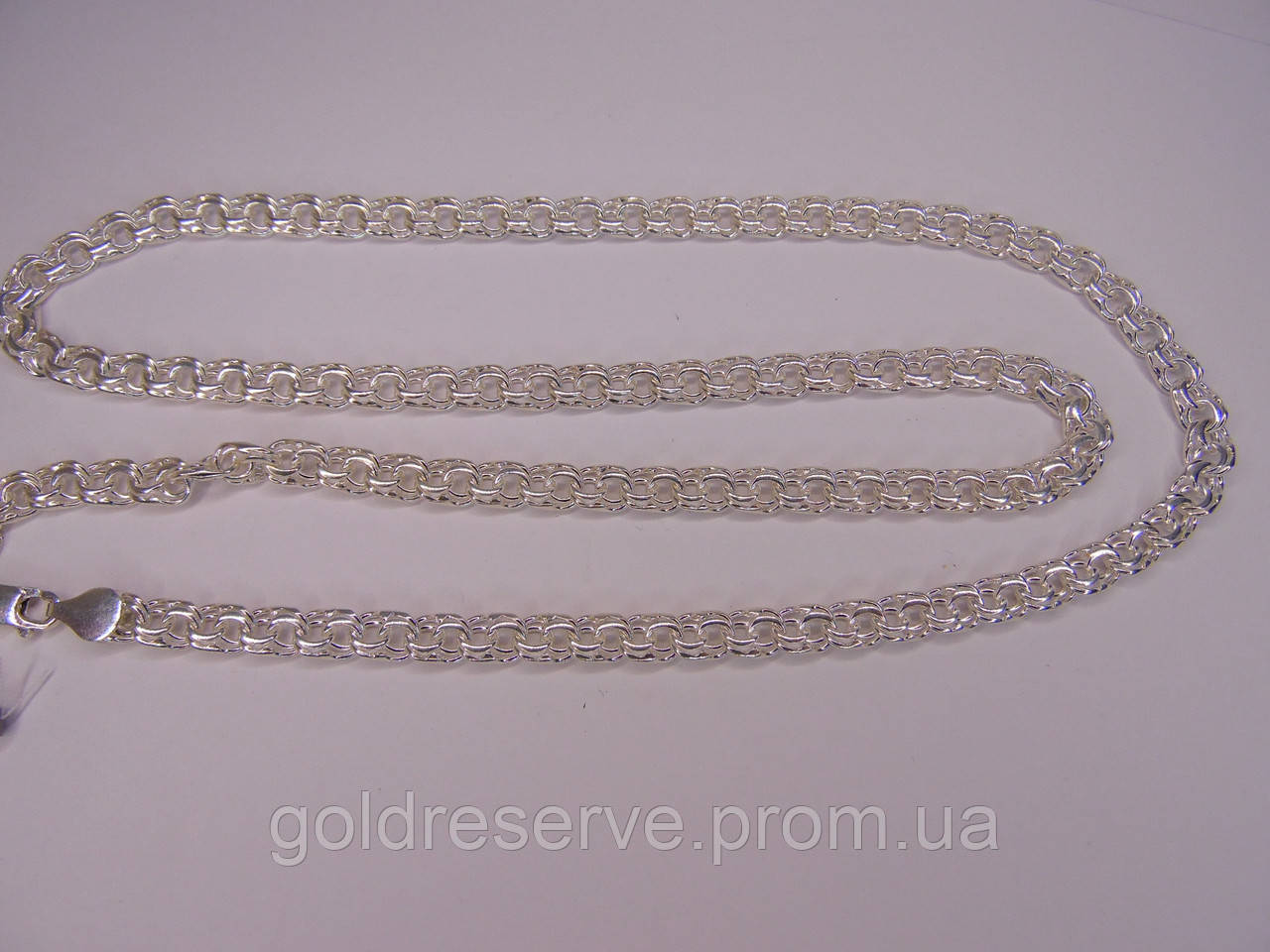 Срібний ланцюг, Розмір 60,2 см Вага 25,29 г., фото 1