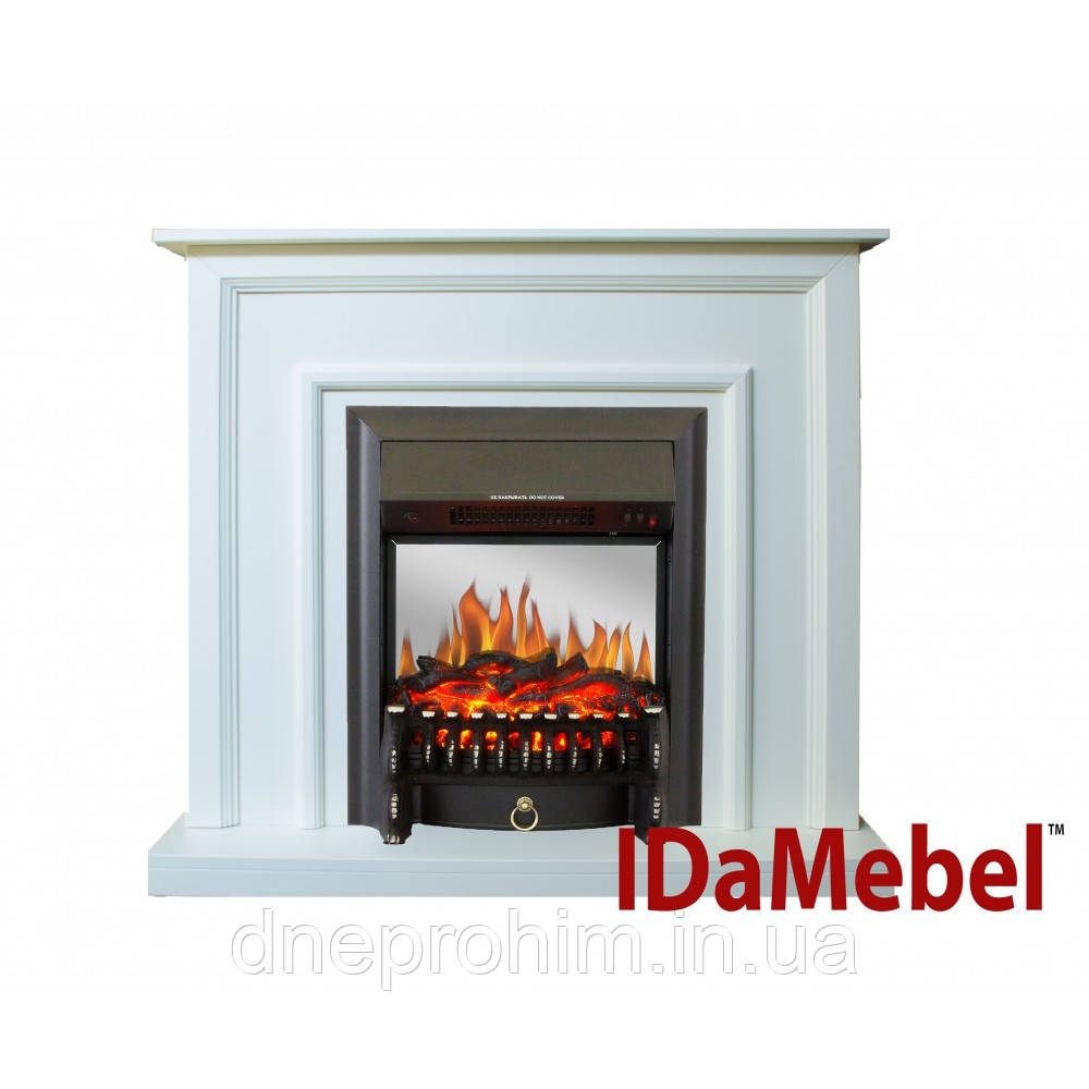 Камінокомплект IDaMebel Adele Білий Fobos Black, фото 1