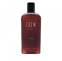 Средство 3-в-1 по уходу за волосами и телом American Crew Shampoo, Conditioner and Body Wash Tea Tree, 450 мл