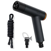 Минимойка пистолет для мойки Baseus GF3 Car Wash Nozzle (шланг 7,5м, переходник для крана). Black