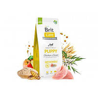 Сухий корм Brit Care Dog Sustainable Puppy для цуценят, з куркою та комахами, 12 кг