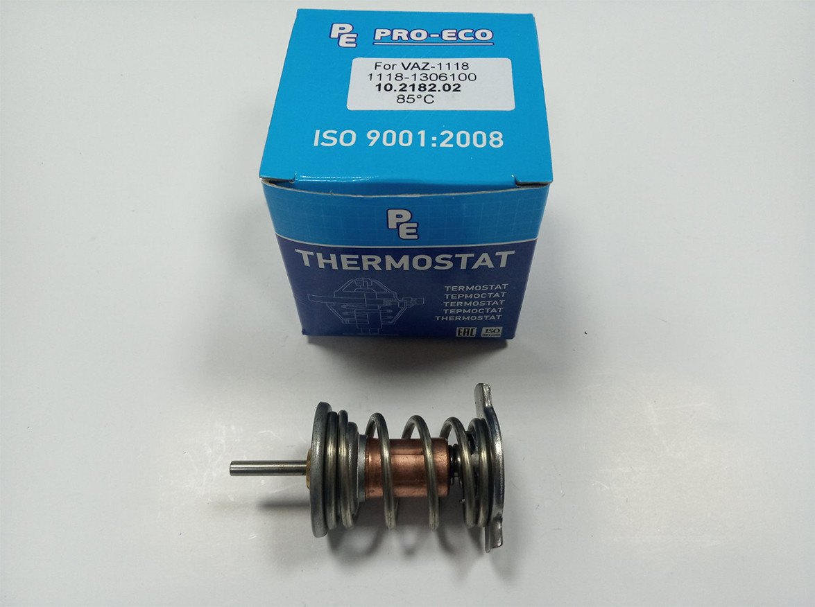 Термостат Pro-Eco 10.2182.02 (85°C) вставка для ВАЗ-2110i оригінальні номери: 21082-1306010, фото 1