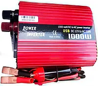 Преобразователь напряжения инвертор Power Inverter Wimpex 1000W 12v/220v/1000W/2USB (модифицированная син.)