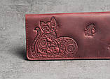 Шкіряний гаманець ручної роботи, якісний клатч-гаманець, фото 2