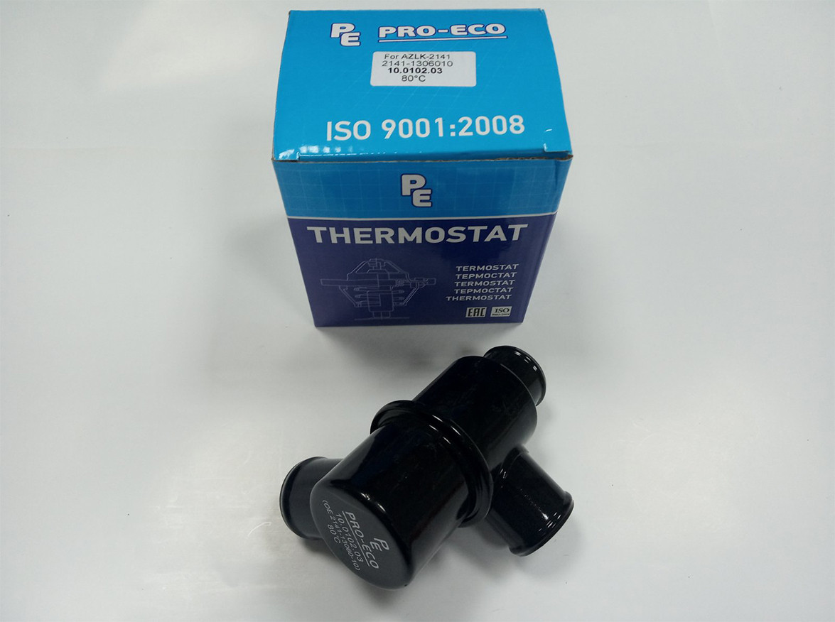 Термостат Pro-Eco 10.0102.03 (80°C) металевий для АЗЛК-2141 оригінальні номери: 2141-1306010, фото 1