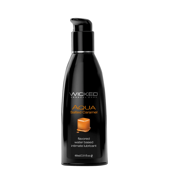 Їстівний лубрикант зі смаком карамелі Wicked Aqua Salted Caramel