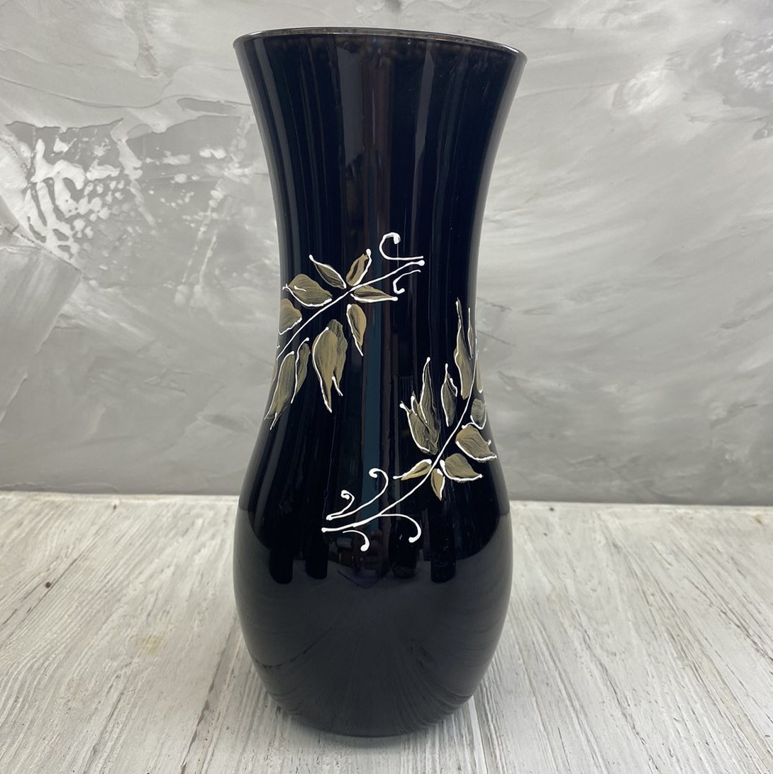 Ваза чорна "Перо" Н=25, фото 1