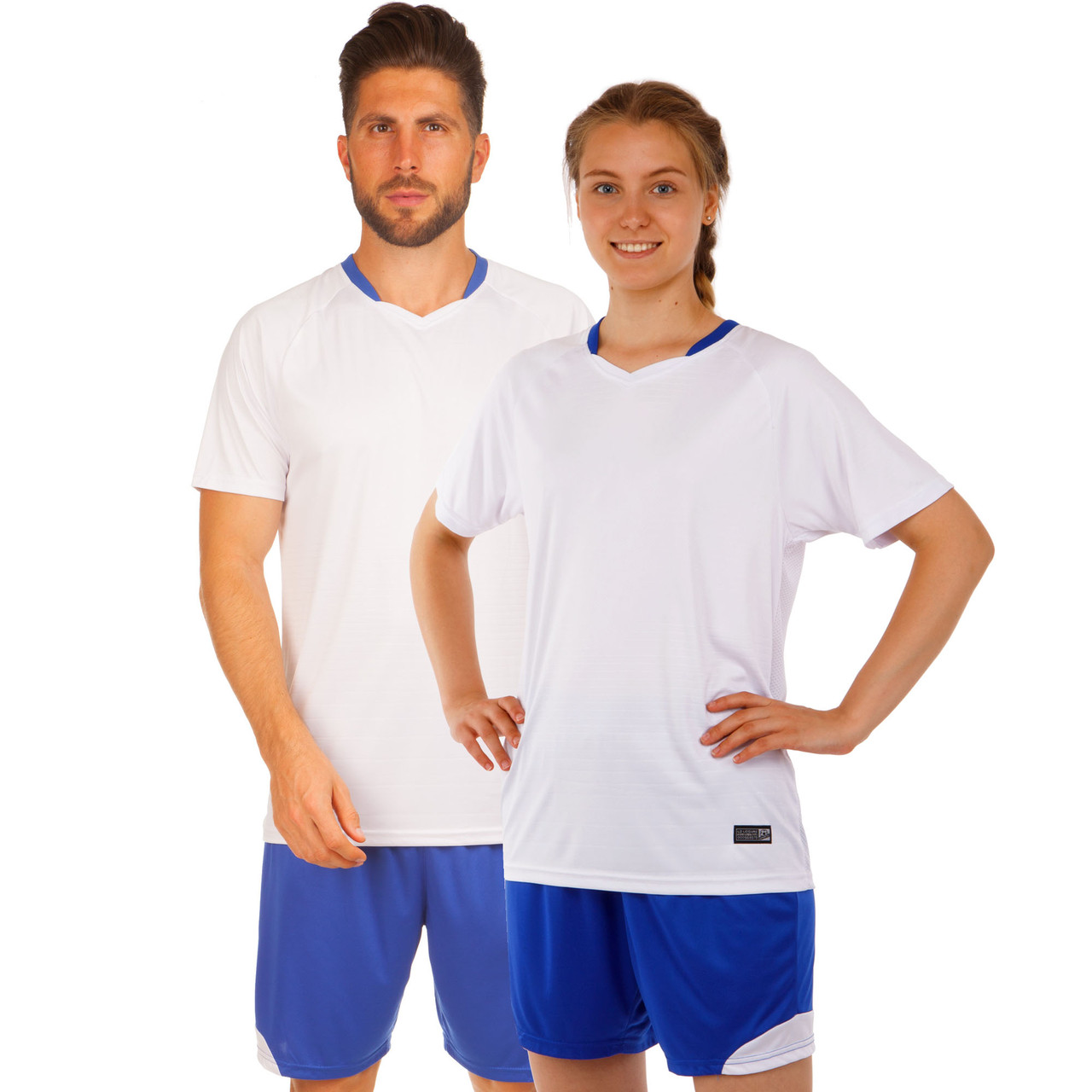 Футбольна форма Lingo LD-5022-1 (зріст 160-185 см, біло-синій)