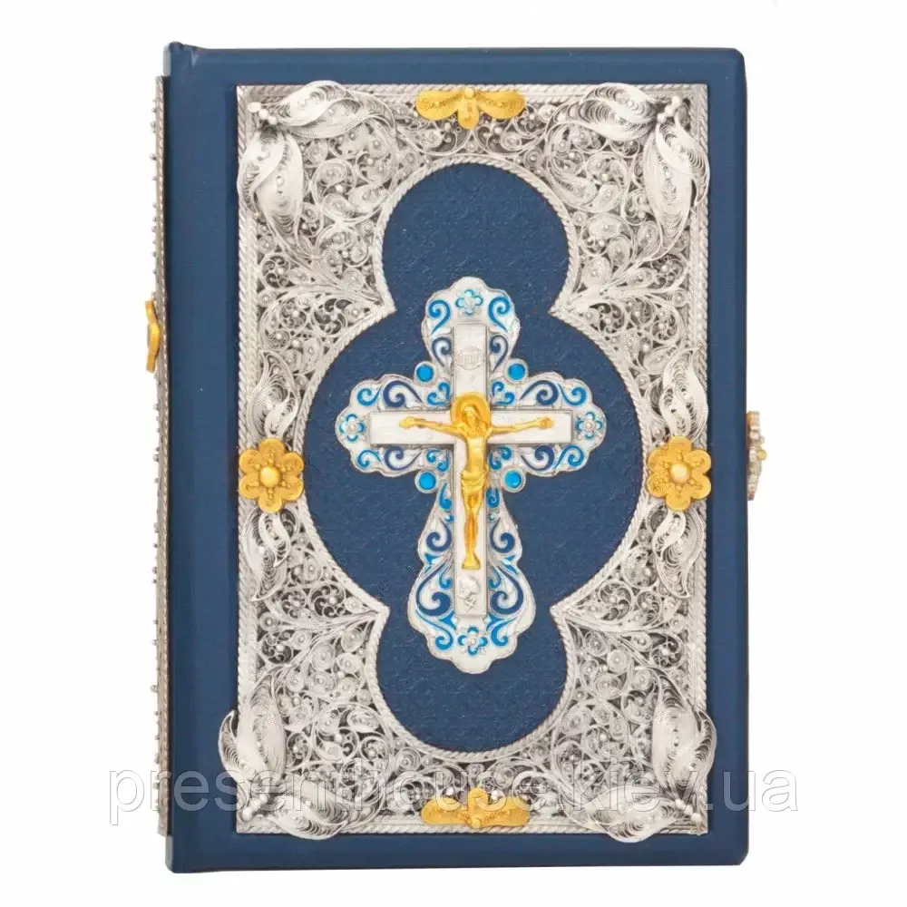 Книга подарункова Біблія в шкіряній палітурці, фото 1