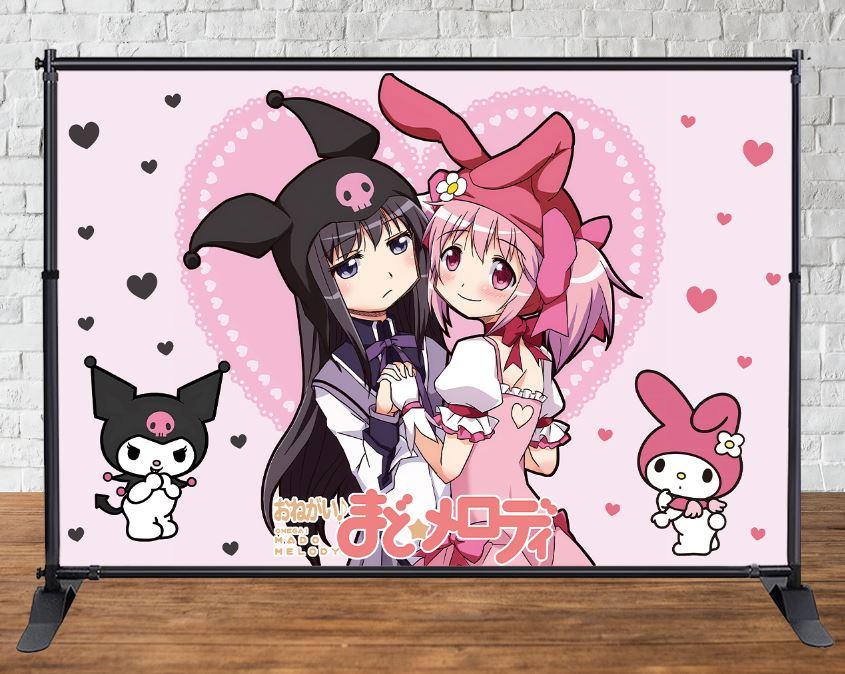 Банер  "Куромі та Мелоді" 3х2м - Фотозона (вініловий) на День народження -