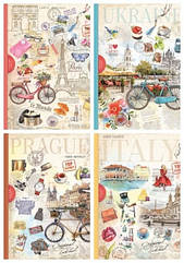 Блокнот А4 Мандарин офсет 120арк в клітинку арт. 80807