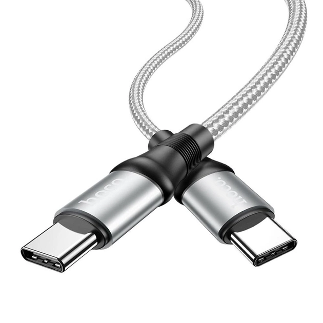 Кабель Hoco X50 Type-C to Type-C PD 100W 2m серебристый
