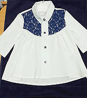 Школьная блузка для девочки 6, 8 лет