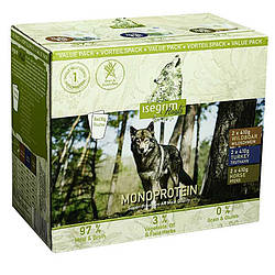 Isegrim Pouch Roots Multipack I Monoprotein – Консервований корм для дорослих собак, набір монопротеїновий