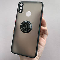 Чохол для Huawei Y7 2019 чохол Totu з кільцем з підставкою на телефон хуавей у7 2019 чорний m8n