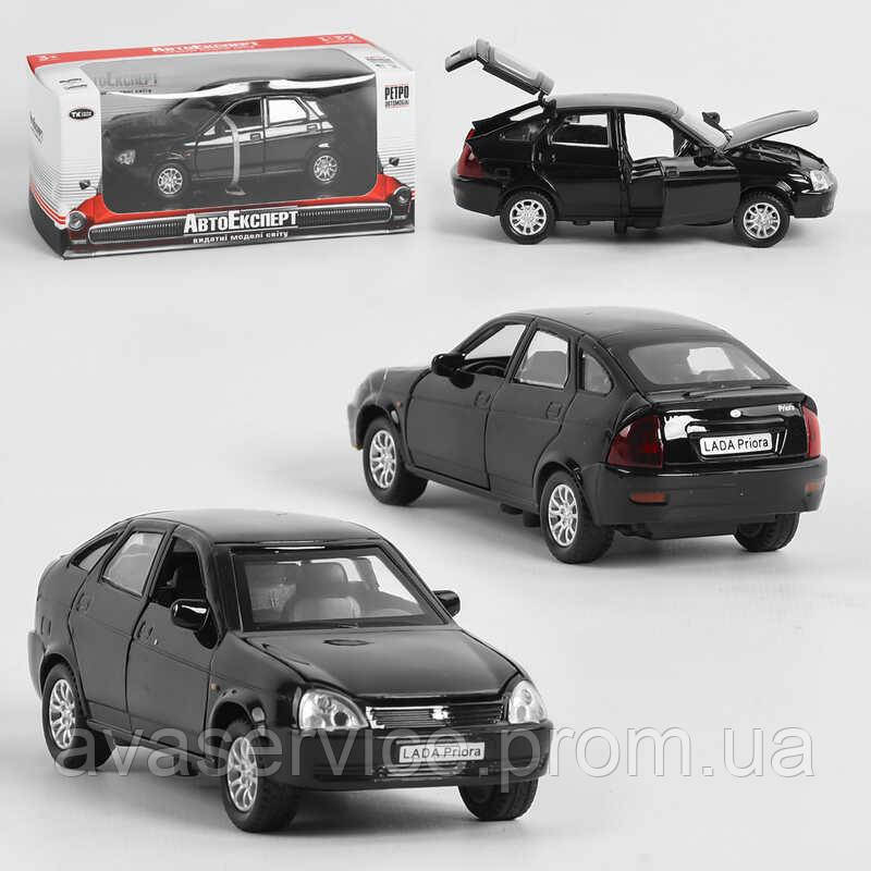 Машинка металопластик LADA PRIORA TK - 2359 "Авто Експерт", металопластик, 1:32, інерція, світло, звук,