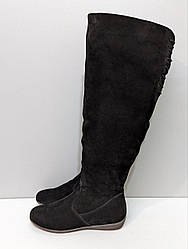 STTOPA зима. Висота 50 см. Розмір 39-25 см. Чоботи з натуральної шкіри шкіряні. 240-3641 Чорні