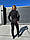 Жіночий стильний костюм/комплект із трикотажу Джерсі (Розміри S(42-44), M(46-48), L(50-52)), Чорний, фото 7