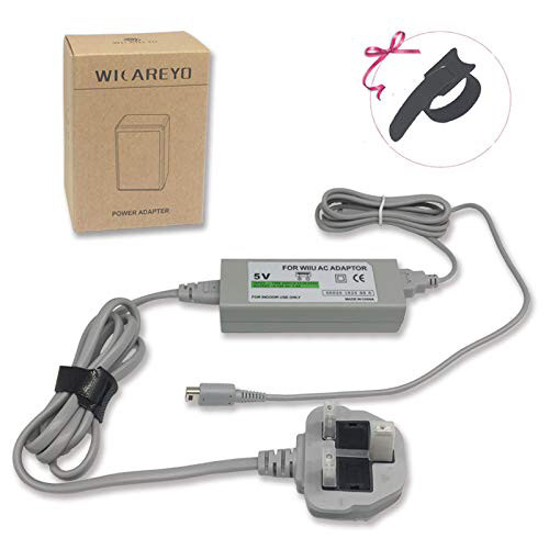 Зарядний пристрій WiCareYo для геймпада Wii U, адаптер живлення змінного струму (злегка пошкоджене паковання)