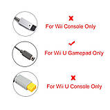 Зарядний пристрій WiCareYo для геймпада Wii U, адаптер живлення змінного струму (злегка пошкоджене паковання), фото 2