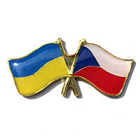 Значок флаг Украина Чехия