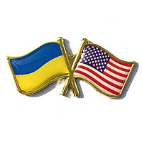 Значок флаг Украина США