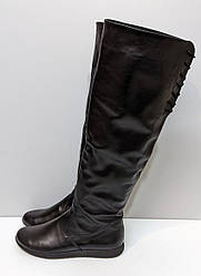 STTOPA демі. Висота 50 см. Розмір 39-25,5 см. Чоботи з натуральної шкіри шкіряні. 240-4045 Чорні