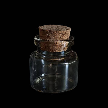 Скляна пляшечка для декупажу, 30х30 мм, 9 мл