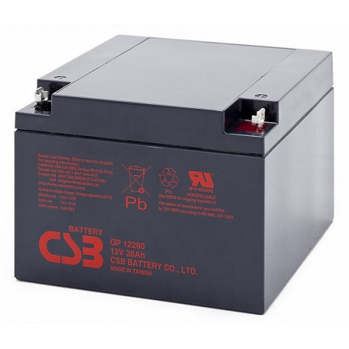 У Нас: Акумуляторна батарея для ДБЖ CSB GP12260 12В 26A AGM серія GP -OK