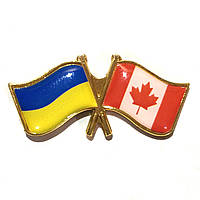 Значок флаг Украина Канада