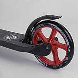 Самокат двоколісний складаний 18424"Best Scooter" Червоний, з колесами PU — 20 см, від 8 років, до 100 кг, фото 5