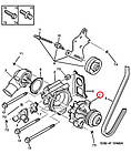 Водяна помпа шкив 3РК Peugeot Boxer, Citroen Jumper 1 (1996-2002) 2.5D/TD/TDi, 1201A5, фото 5