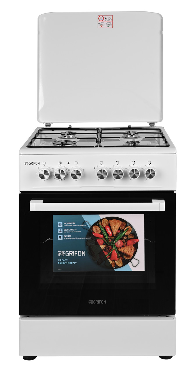 Плита комбінована Grifon C642W-MAB1 60 см - фото 1 - id-p1927166823
