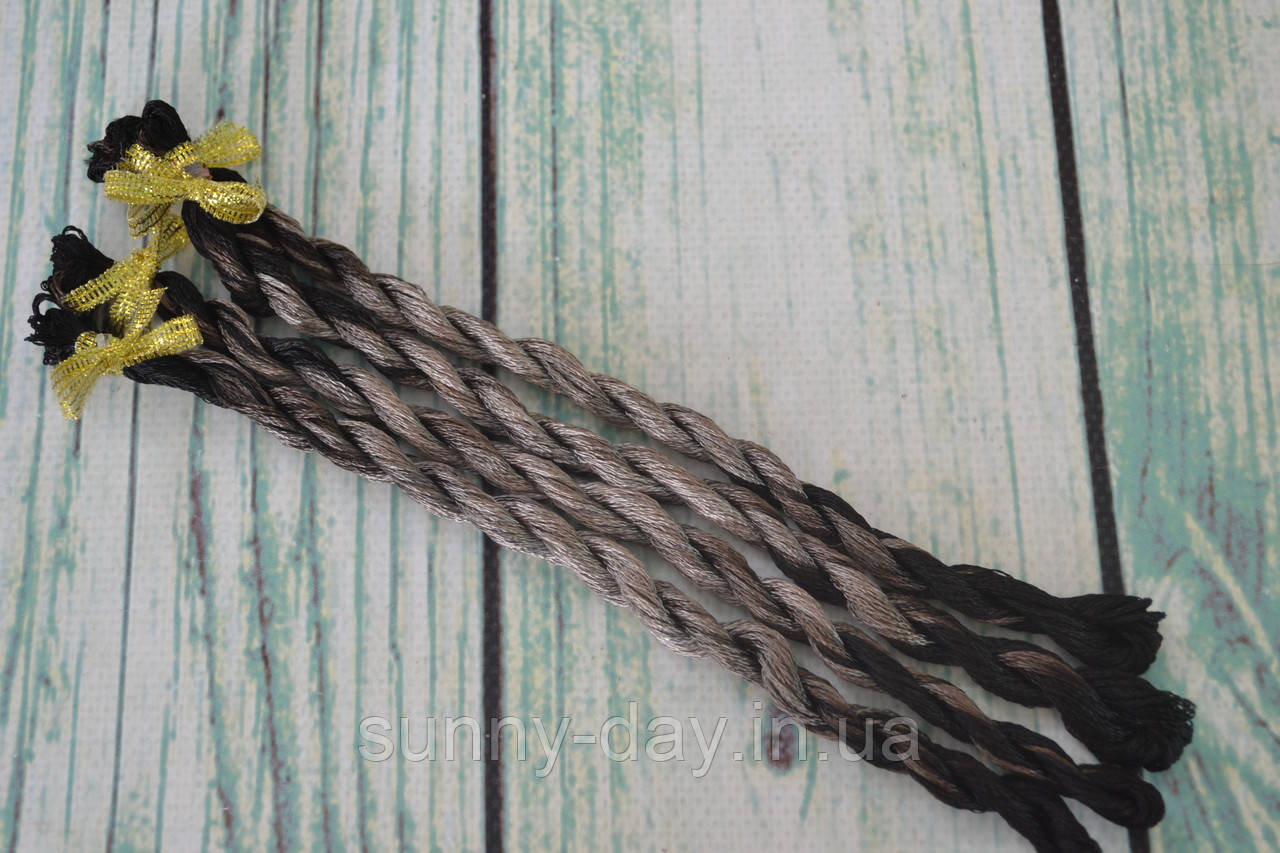 Муліне ручного фарбування, основа - натуральний корейський шовк 2-27, фото 1