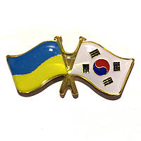 Значок флаг Украина Южная Корея