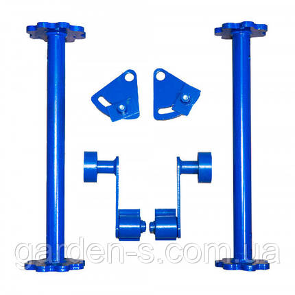 Комплект для встановлення гнутого транспортера (2 вала+2 кроштейна+2 натягувача) (ККд29), фото 1