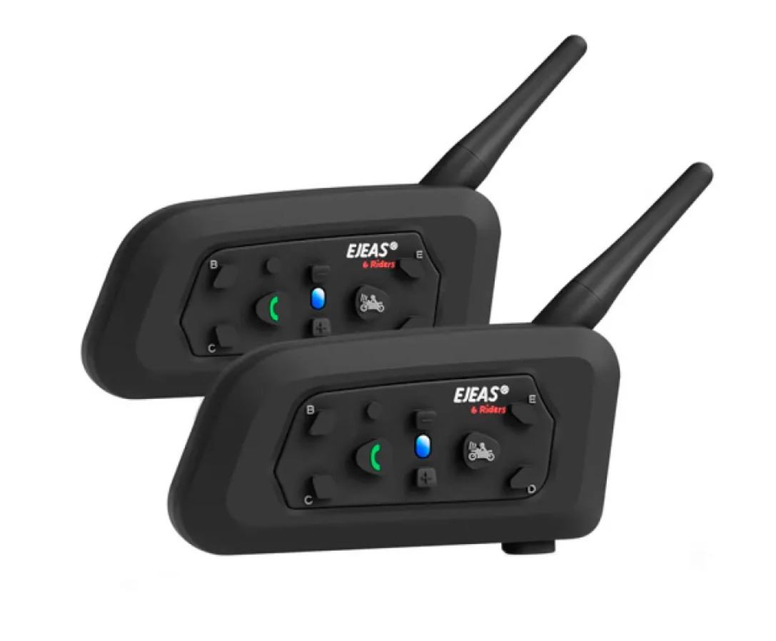 Мотогарнітура Bluetooth на шолом, ПАРА, інтерком EJEAS V6 Pro 1200