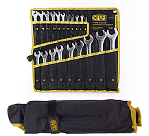 Набір Ключів Рожково-накидних 6-32 мм 20 шт (тканинний чохол) CrV